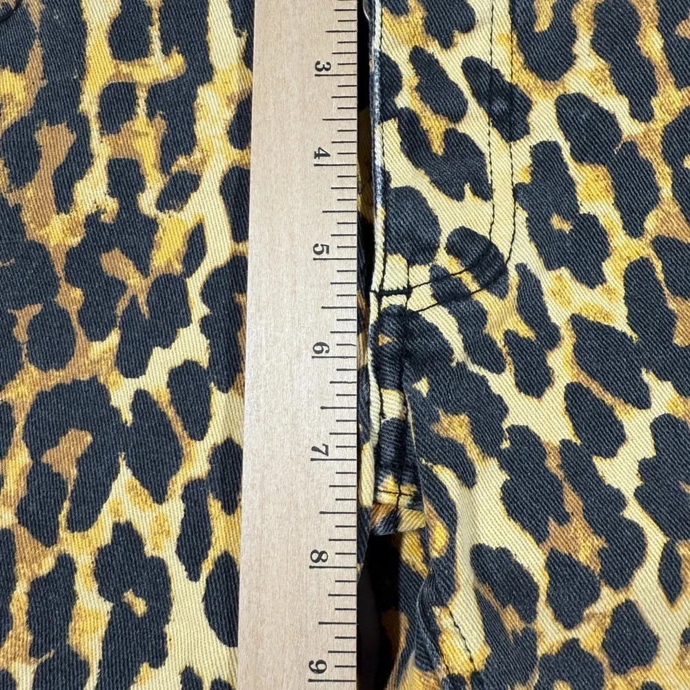 Rebecca Minkoff Jeans Women 0 Leopard Cheetah Beetle Juice S10404 Bold Celebrity - Picture 14 of 16
